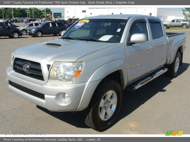 Silver Streak Mica / Graphite Gray 2007 Toyota Tacoma V6 PreRunner TRD Sport Double Cab