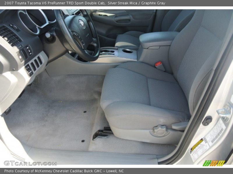 Silver Streak Mica / Graphite Gray 2007 Toyota Tacoma V6 PreRunner TRD Sport Double Cab