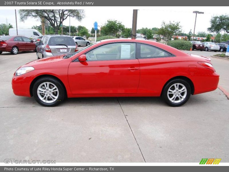 Absolutely Red / Ivory 2007 Toyota Solara SE Coupe