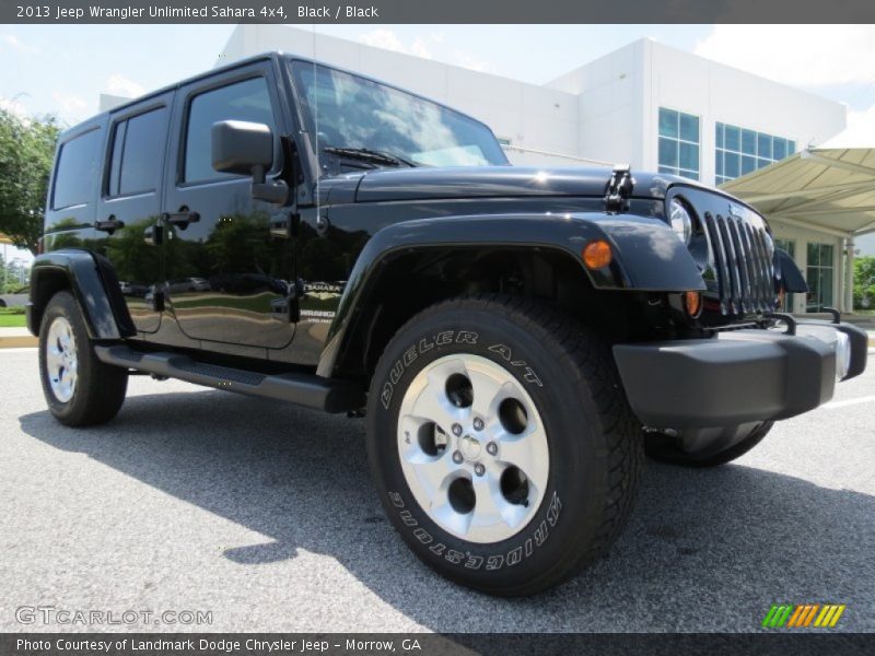 Black / Black 2013 Jeep Wrangler Unlimited Sahara 4x4
