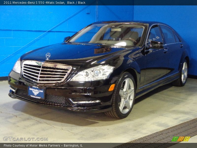 Black / Black 2011 Mercedes-Benz S 550 4Matic Sedan