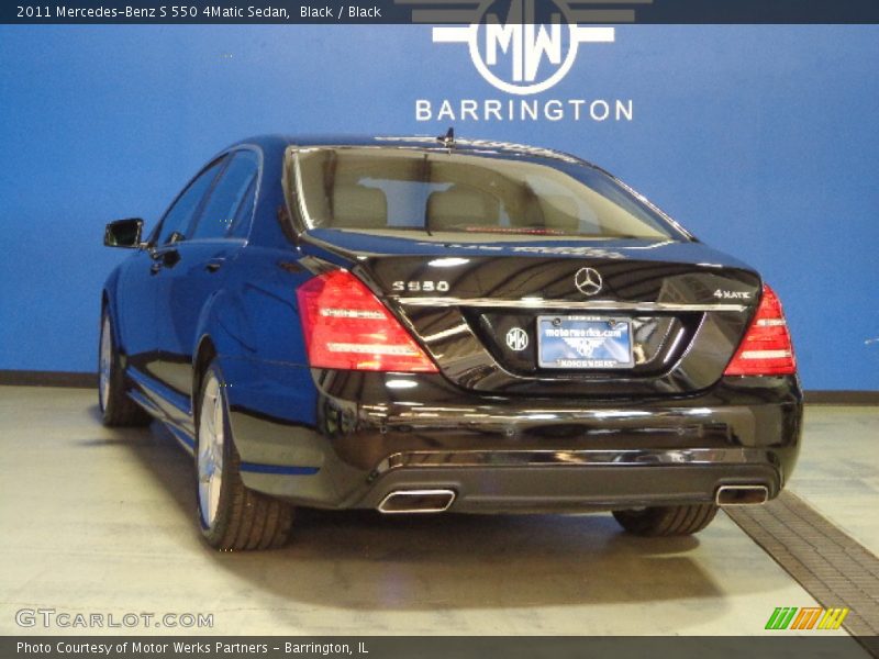 Black / Black 2011 Mercedes-Benz S 550 4Matic Sedan