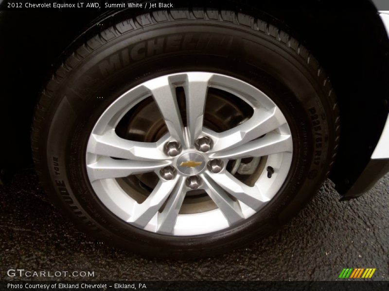 Summit White / Jet Black 2012 Chevrolet Equinox LT AWD