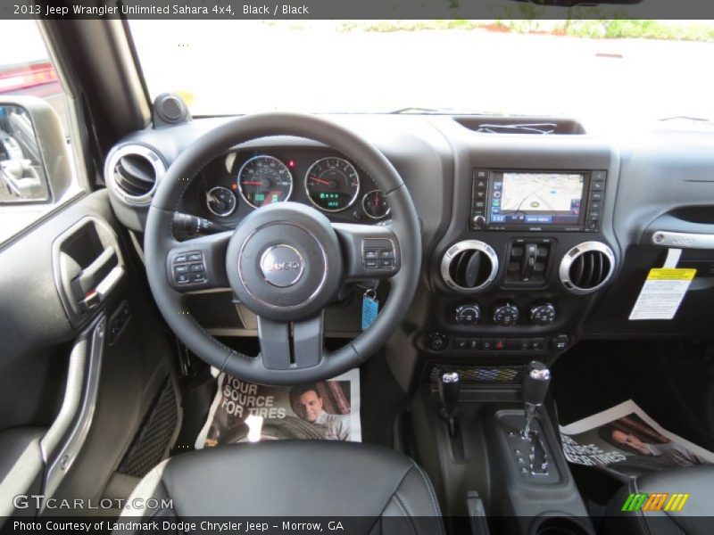 Black / Black 2013 Jeep Wrangler Unlimited Sahara 4x4