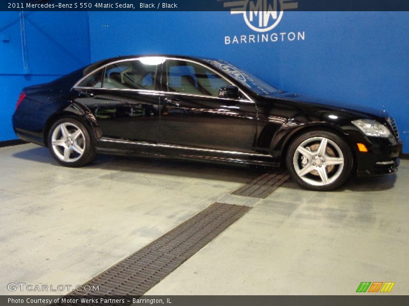 Black / Black 2011 Mercedes-Benz S 550 4Matic Sedan