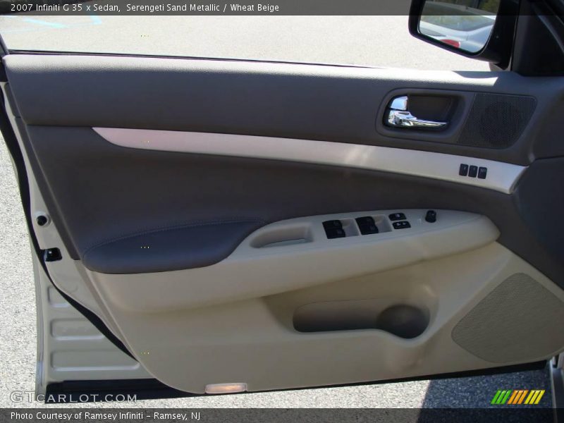 Serengeti Sand Metallic / Wheat Beige 2007 Infiniti G 35 x Sedan