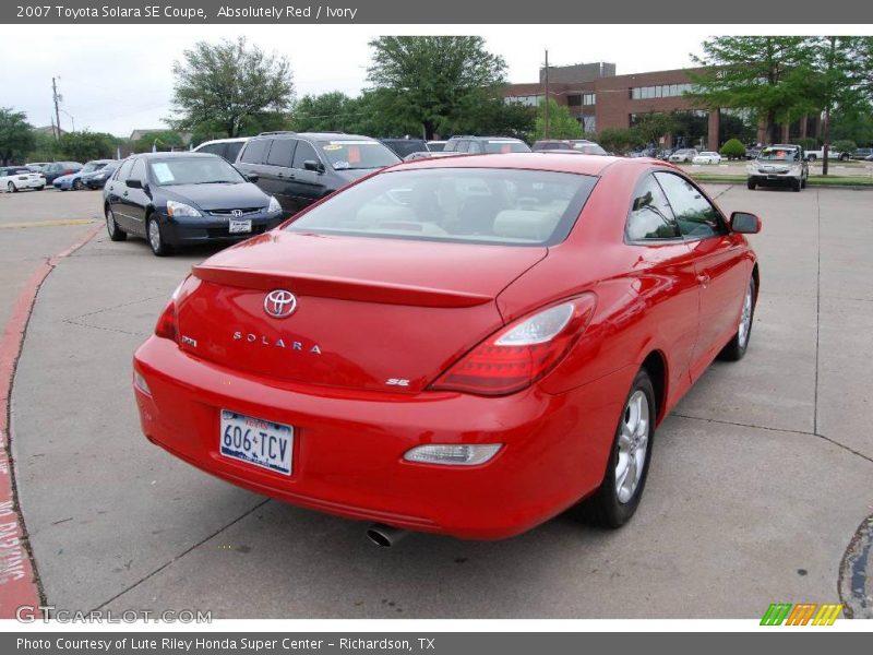 Absolutely Red / Ivory 2007 Toyota Solara SE Coupe