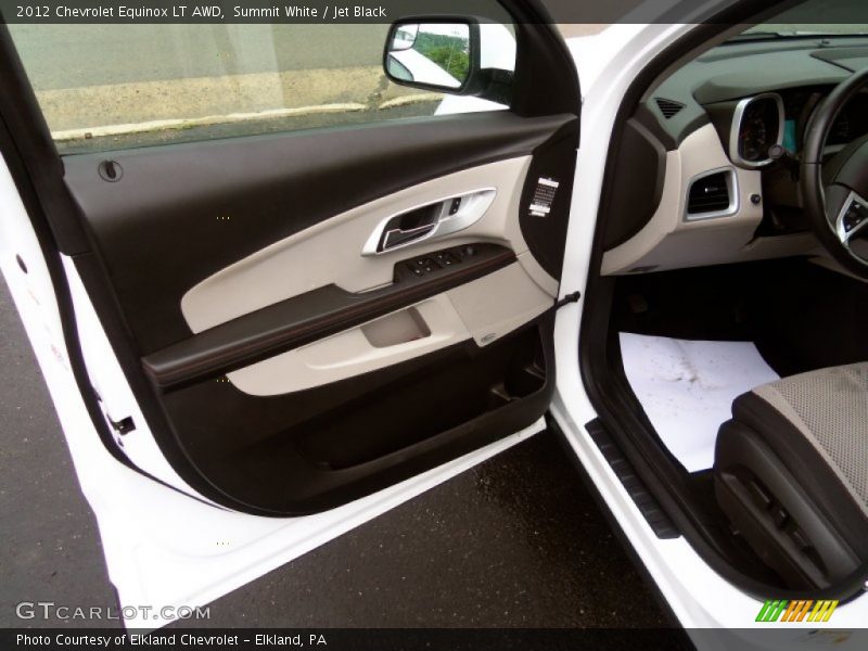 Summit White / Jet Black 2012 Chevrolet Equinox LT AWD