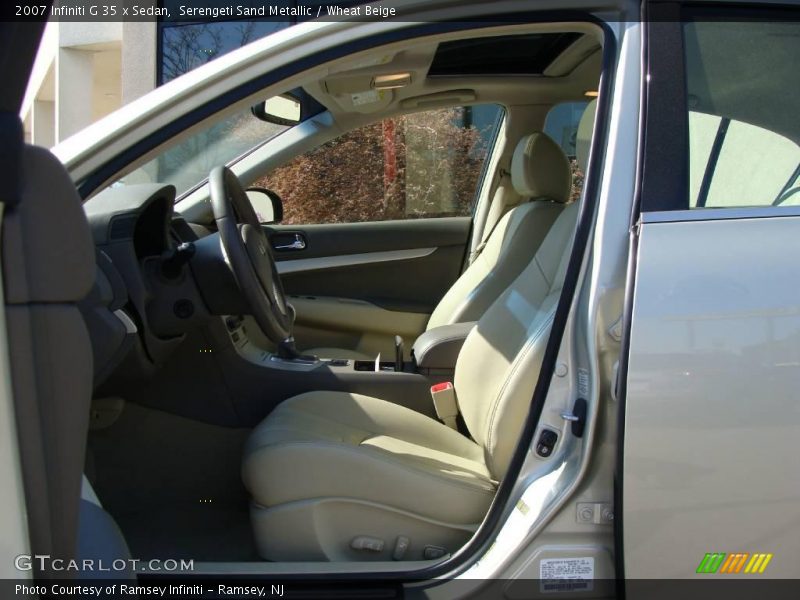 Serengeti Sand Metallic / Wheat Beige 2007 Infiniti G 35 x Sedan