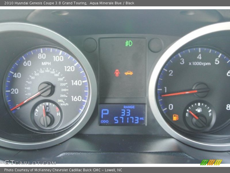 Aqua Minerale Blue / Black 2010 Hyundai Genesis Coupe 3.8 Grand Touring