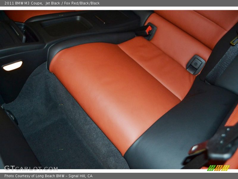 Jet Black / Fox Red/Black/Black 2011 BMW M3 Coupe