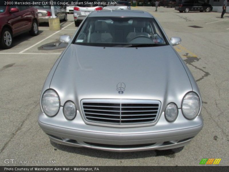 Brilliant Silver Metallic / Ash 2000 Mercedes-Benz CLK 320 Coupe
