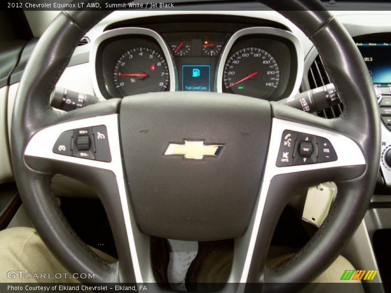 Summit White / Jet Black 2012 Chevrolet Equinox LT AWD