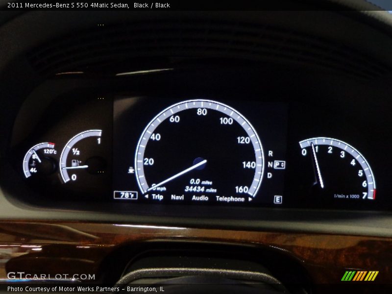 Black / Black 2011 Mercedes-Benz S 550 4Matic Sedan