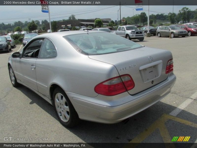 Brilliant Silver Metallic / Ash 2000 Mercedes-Benz CLK 320 Coupe