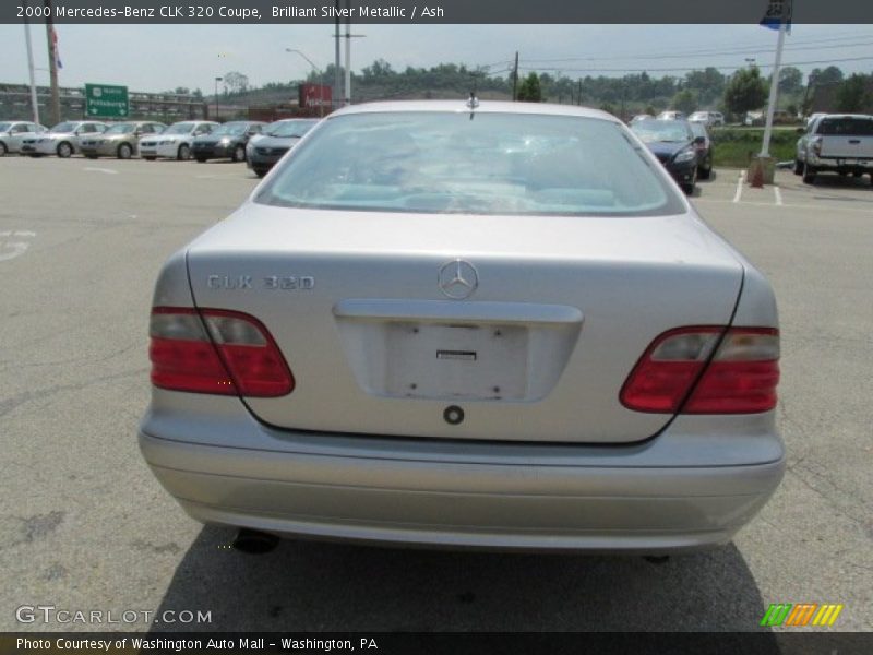 Brilliant Silver Metallic / Ash 2000 Mercedes-Benz CLK 320 Coupe