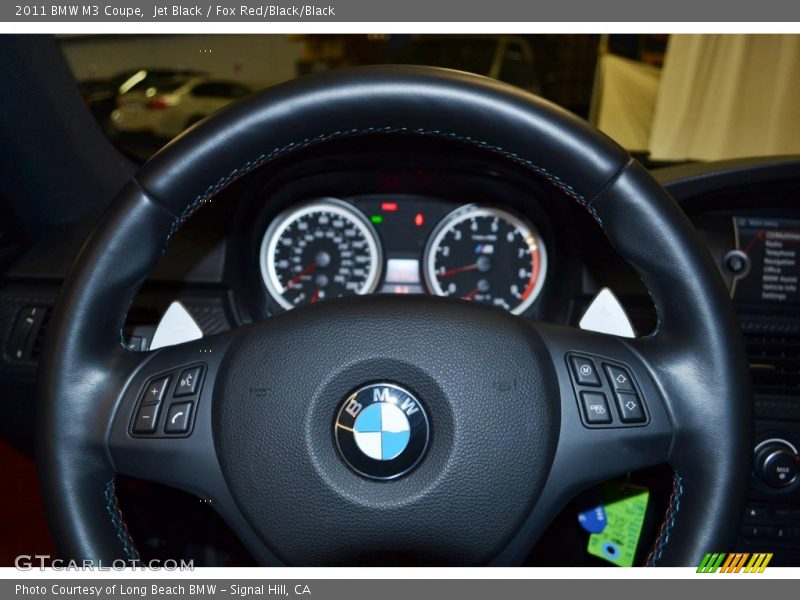 Jet Black / Fox Red/Black/Black 2011 BMW M3 Coupe