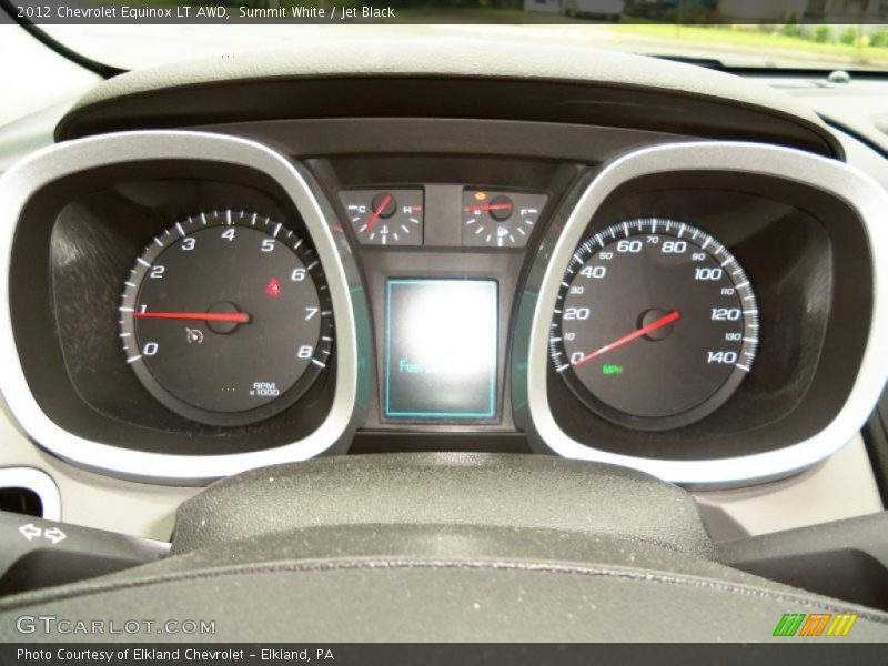 Summit White / Jet Black 2012 Chevrolet Equinox LT AWD