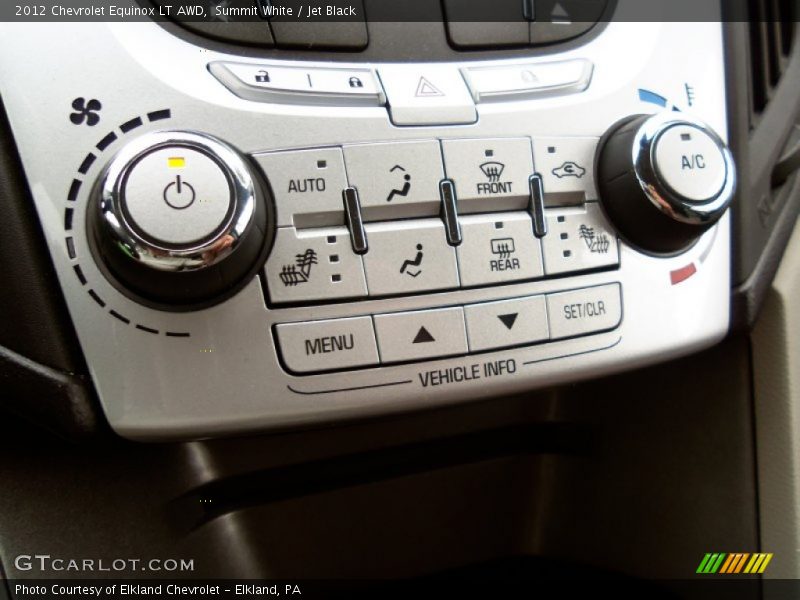 Summit White / Jet Black 2012 Chevrolet Equinox LT AWD