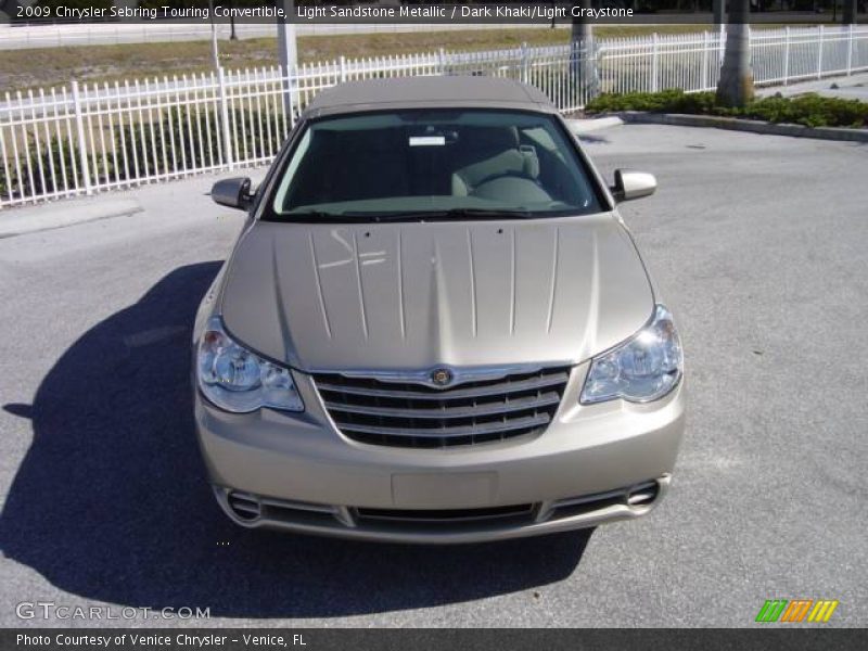 Light Sandstone Metallic / Dark Khaki/Light Graystone 2009 Chrysler Sebring Touring Convertible