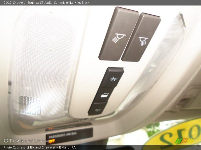 Summit White / Jet Black 2012 Chevrolet Equinox LT AWD