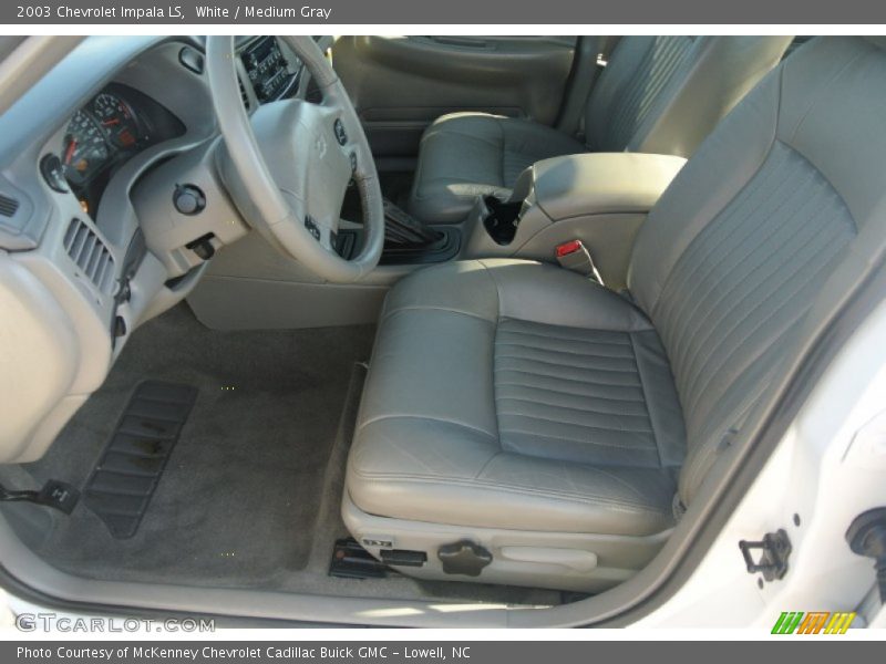 White / Medium Gray 2003 Chevrolet Impala LS