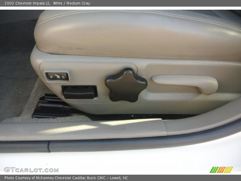 White / Medium Gray 2003 Chevrolet Impala LS