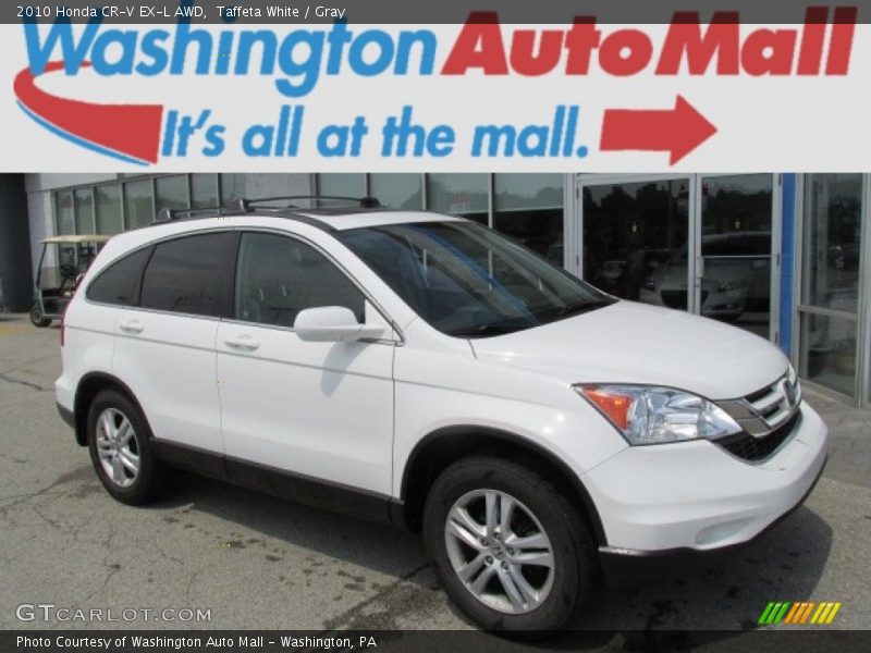 Taffeta White / Gray 2010 Honda CR-V EX-L AWD