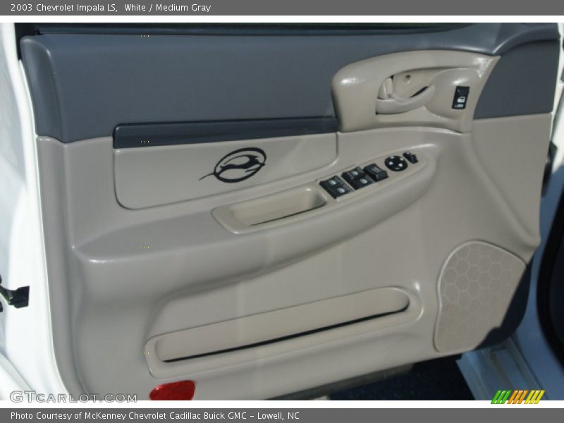 White / Medium Gray 2003 Chevrolet Impala LS