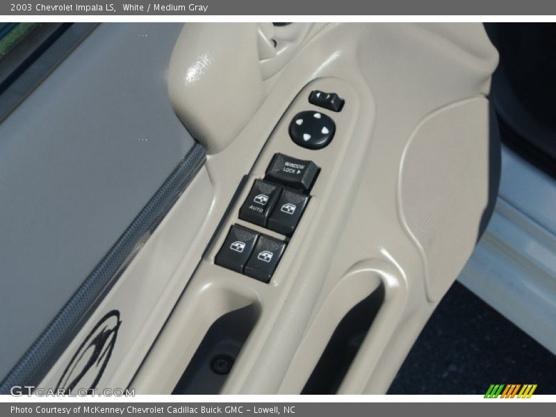 White / Medium Gray 2003 Chevrolet Impala LS