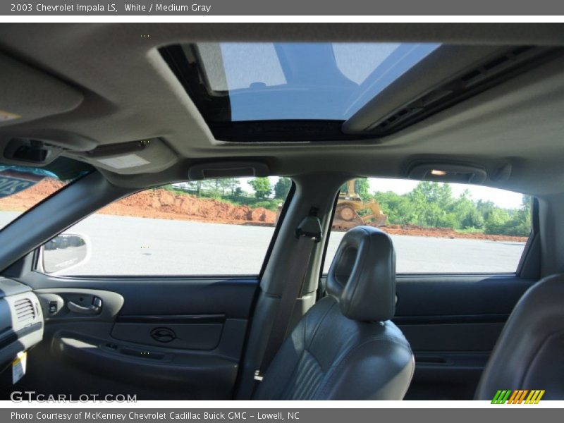White / Medium Gray 2003 Chevrolet Impala LS