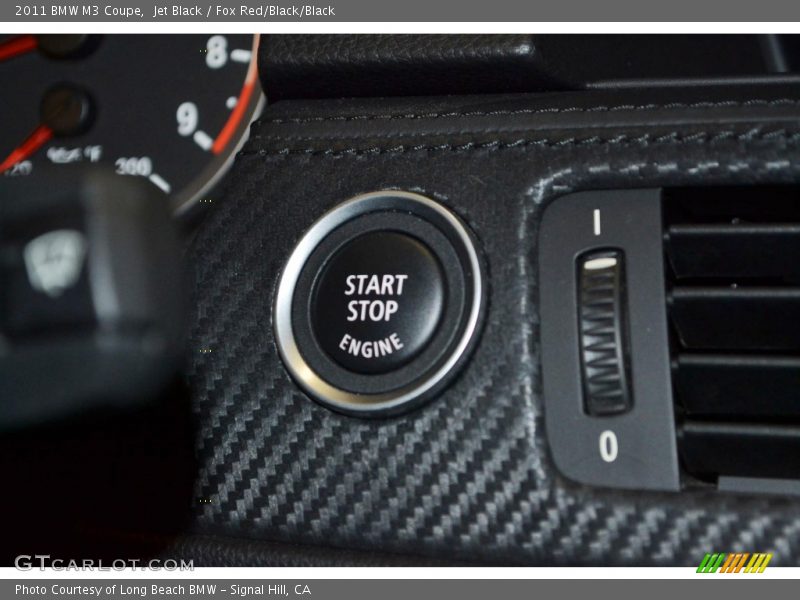 Jet Black / Fox Red/Black/Black 2011 BMW M3 Coupe