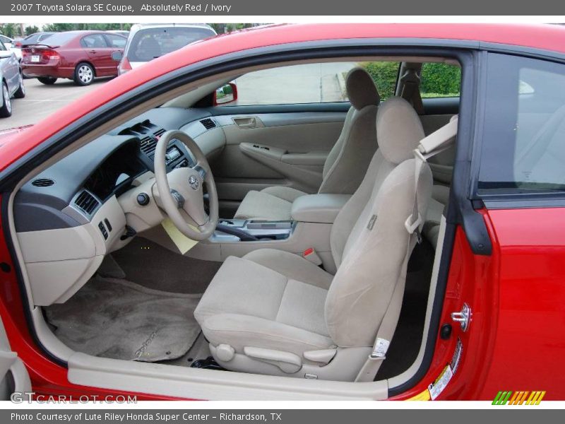 Absolutely Red / Ivory 2007 Toyota Solara SE Coupe