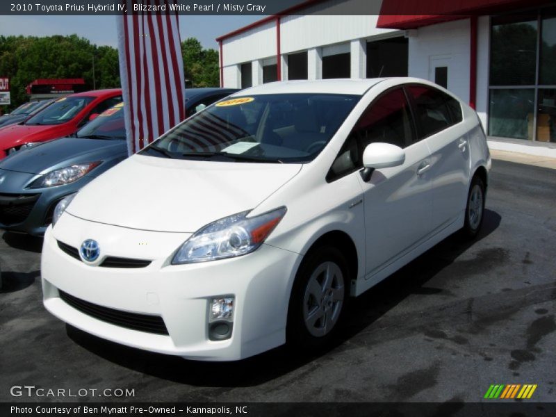 Blizzard White Pearl / Misty Gray 2010 Toyota Prius Hybrid IV