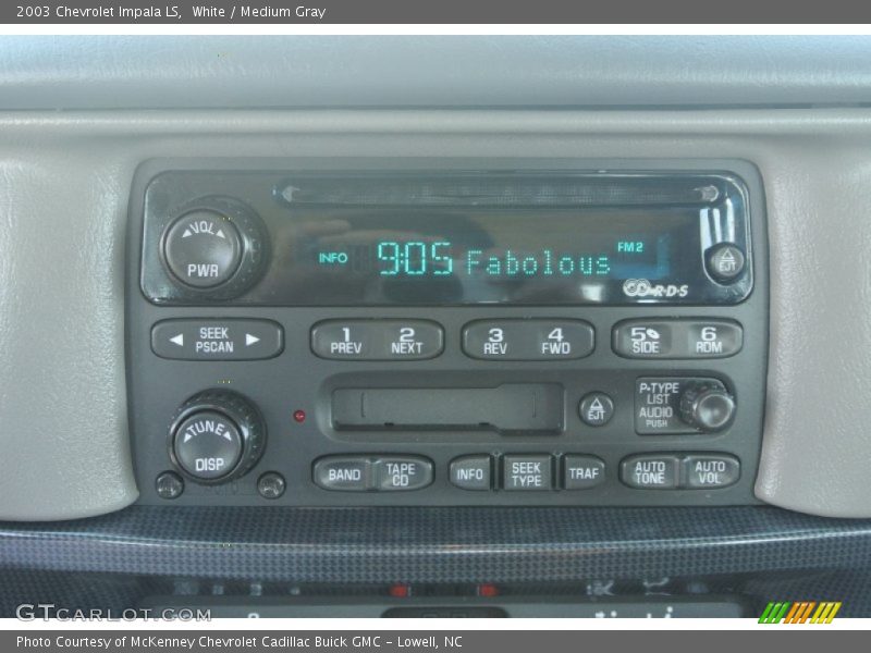 White / Medium Gray 2003 Chevrolet Impala LS
