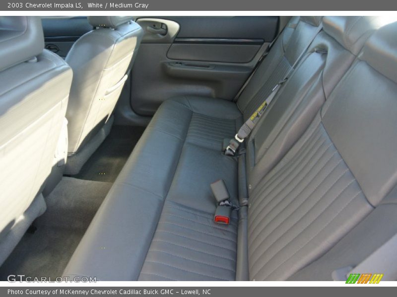 White / Medium Gray 2003 Chevrolet Impala LS
