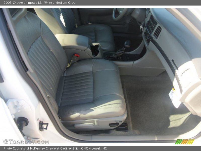 White / Medium Gray 2003 Chevrolet Impala LS