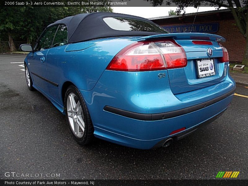 Electric Blue Metallic / Parchment 2006 Saab 9-3 Aero Convertible