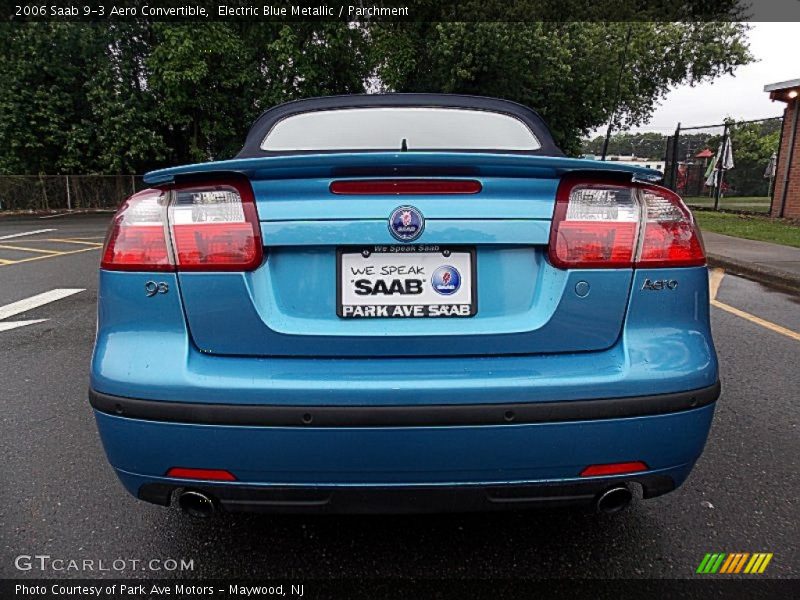 Electric Blue Metallic / Parchment 2006 Saab 9-3 Aero Convertible