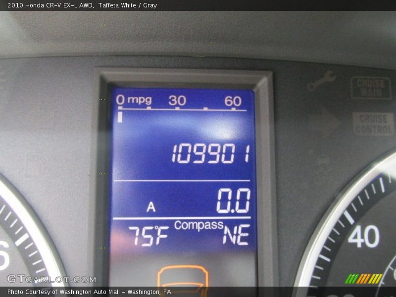Taffeta White / Gray 2010 Honda CR-V EX-L AWD