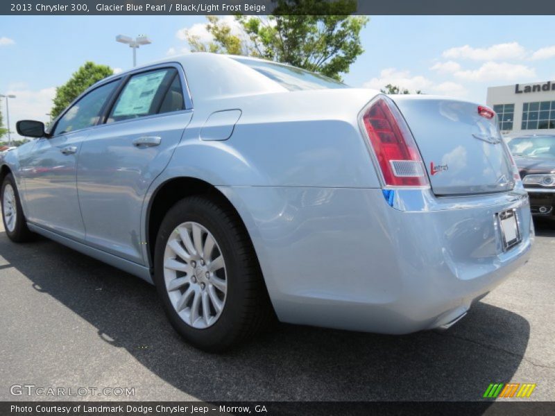 Glacier Blue Pearl / Black/Light Frost Beige 2013 Chrysler 300