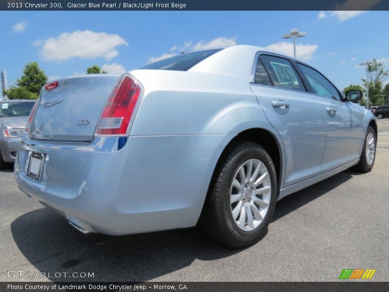 Glacier Blue Pearl / Black/Light Frost Beige 2013 Chrysler 300