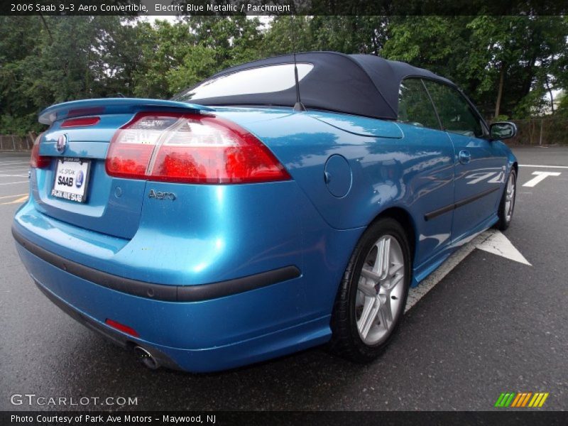 Electric Blue Metallic / Parchment 2006 Saab 9-3 Aero Convertible