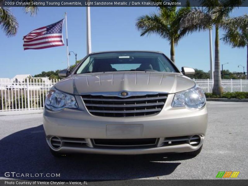 Light Sandstone Metallic / Dark Khaki/Light Graystone 2009 Chrysler Sebring Touring Convertible