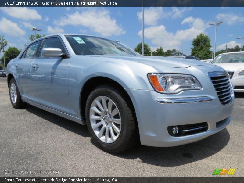 Glacier Blue Pearl / Black/Light Frost Beige 2013 Chrysler 300
