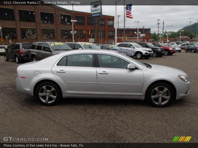 Silver Ice Metallic / Ebony 2012 Chevrolet Malibu LT