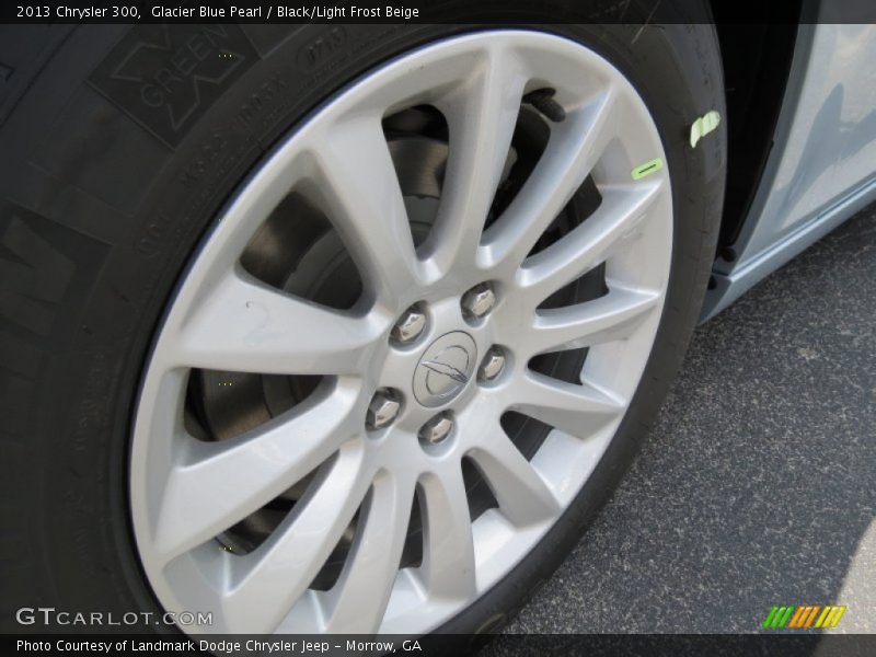 Glacier Blue Pearl / Black/Light Frost Beige 2013 Chrysler 300