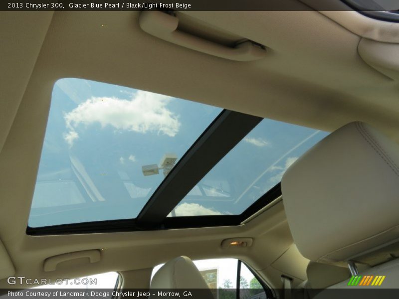 Glacier Blue Pearl / Black/Light Frost Beige 2013 Chrysler 300