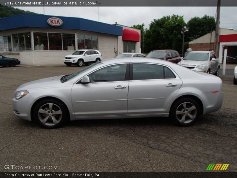 Silver Ice Metallic / Ebony 2012 Chevrolet Malibu LT