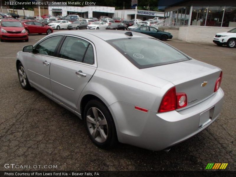 Silver Ice Metallic / Ebony 2012 Chevrolet Malibu LT
